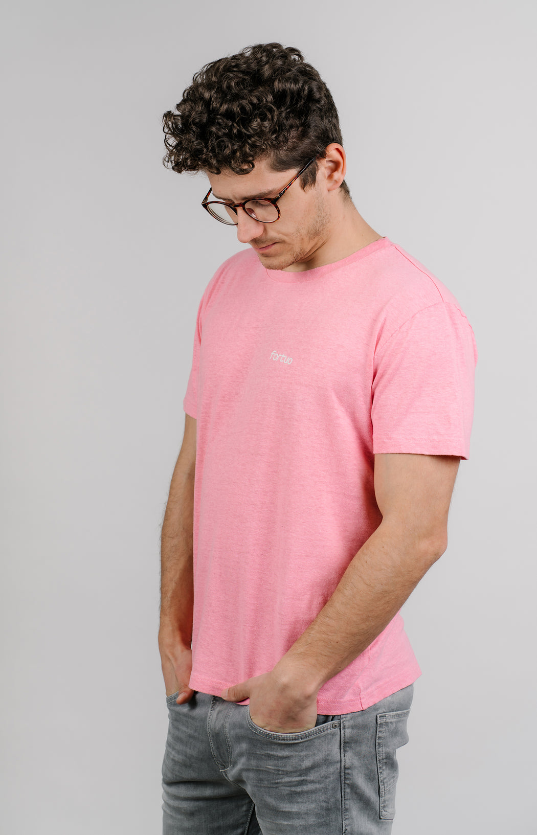růžové oblečení z konopí