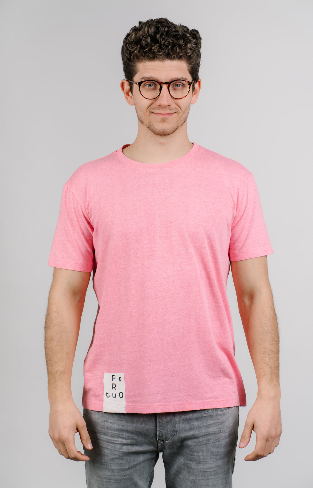 růžové tričko z konopí